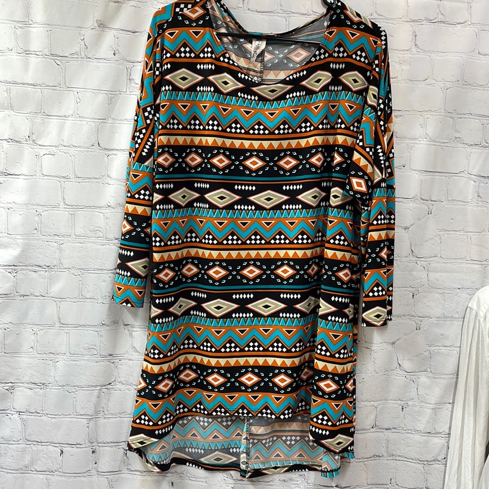 Moa high low hem tunic XL top